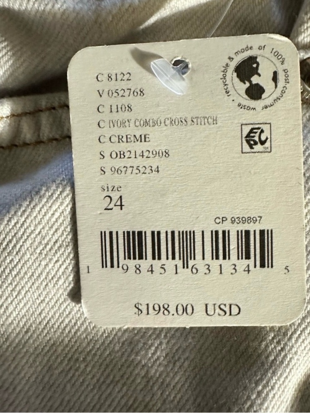 We The Free Eden Slouch Wide-Leg Denim Size 24 NWT - Picture 3 of 4